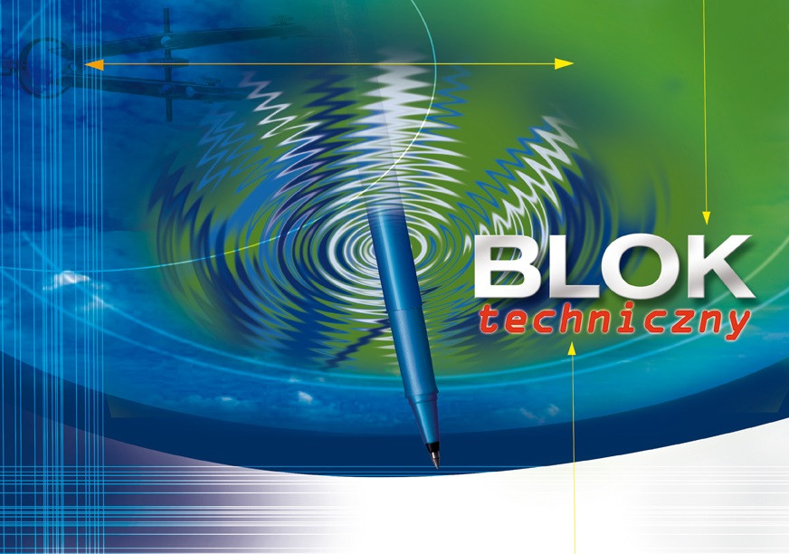 Blok techniczny A4 10k. biały Kreska